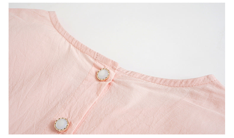 Short Sleeve Fun Jersey Dress - Pink