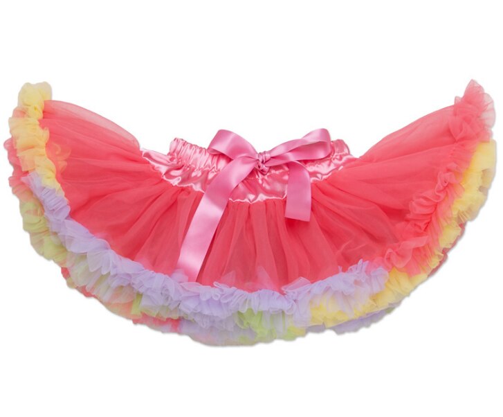 Adjustable Waist Baby TuTu Skirt for 0-2 Years- Watermelon Red