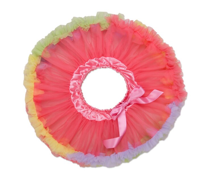 Adjustable Waist Baby TuTu Skirt for 0-2 Years- Watermelon Red