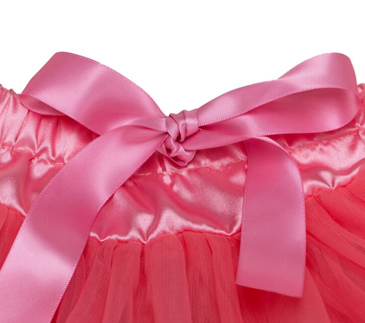 Adjustable Waist Baby TuTu Skirt for 0-2 Years- Watermelon Red