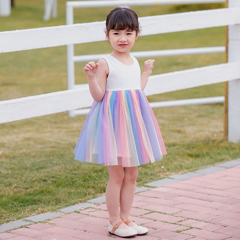 Rainbow TuTu dress for Girls