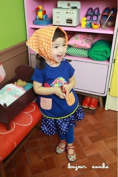 Premium Blue Polka Dot TuTu Skirt ( Made In Korea)