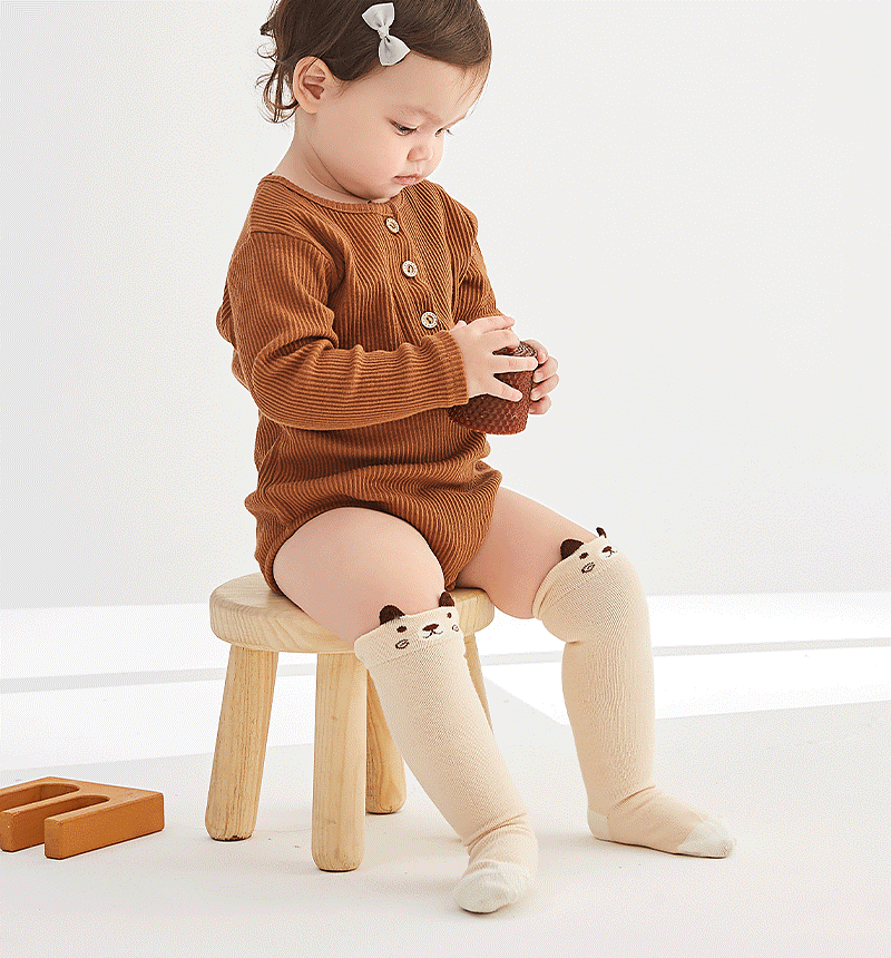 Baby Girl Knee Length Socks - 4 Pairs in a pack