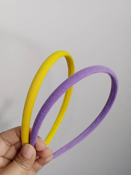 Korean Style Alice  Hairbands- Purple/ Yellow