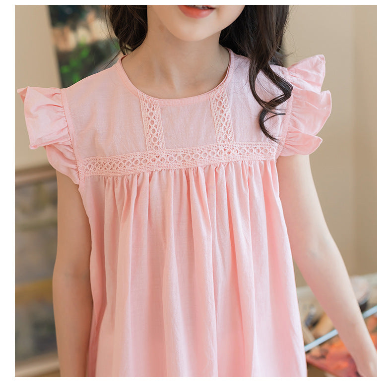 Short Sleeve Fun Jersey Dress - Pink