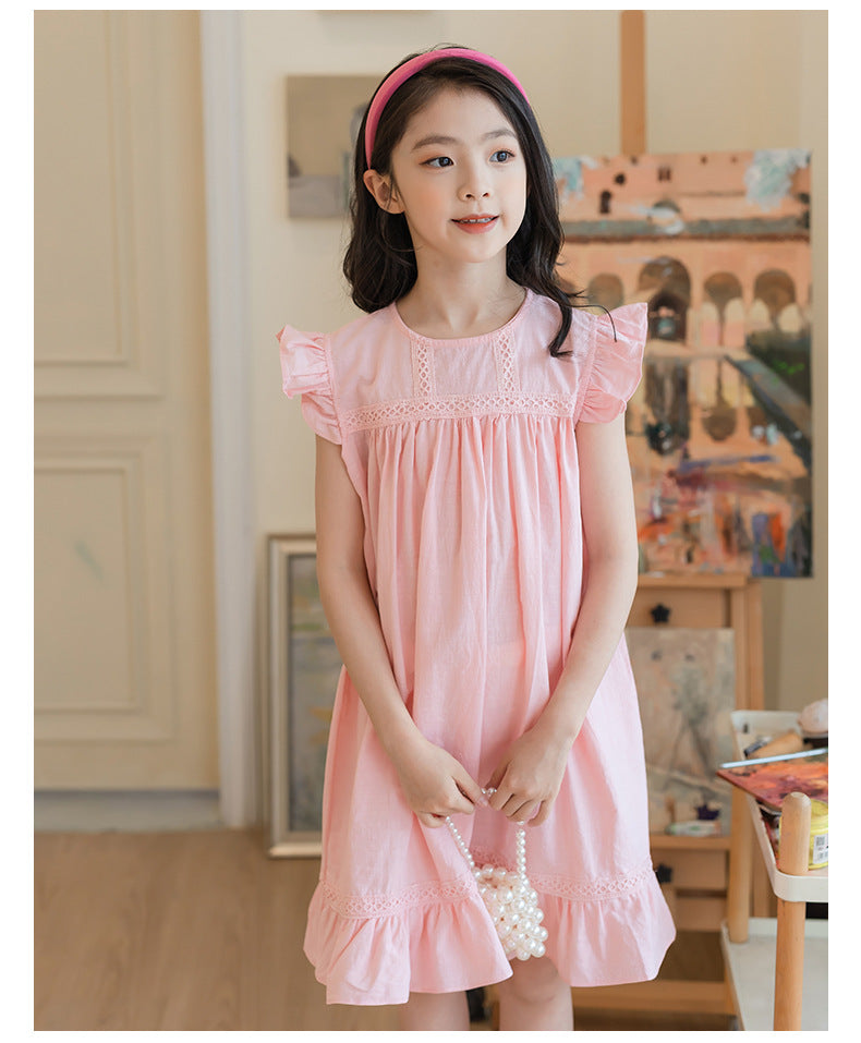 Short Sleeve Fun Jersey Dress - Pink