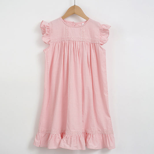 Short Sleeve Fun Jersey Dress - Pink