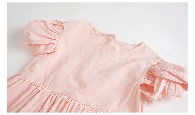 Short Sleeve Fun Jersey Dress - Pink