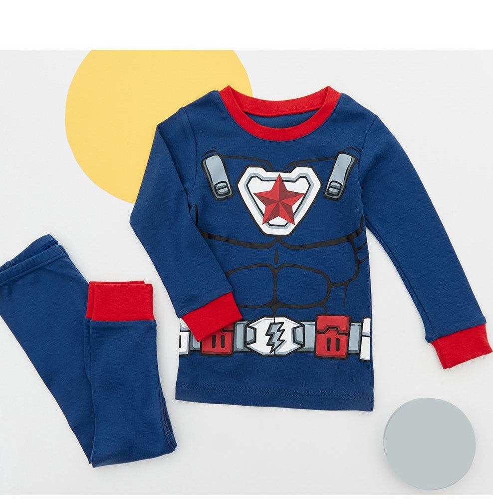 Boys Organic Cotton Pyjamas -  Captain America (Korean Design)