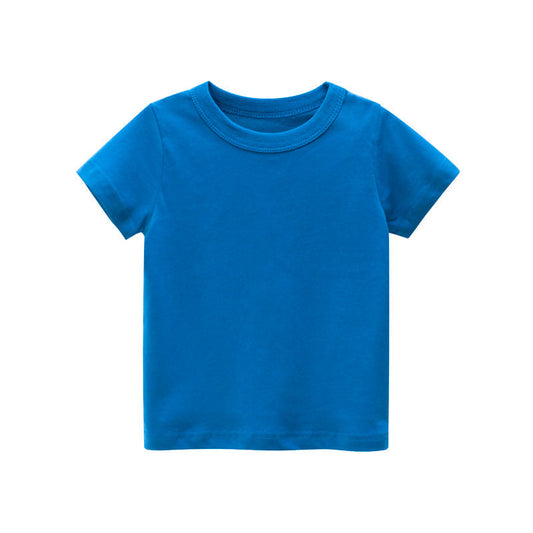 Boys or Girls Blue 100% Cotton T-shirts