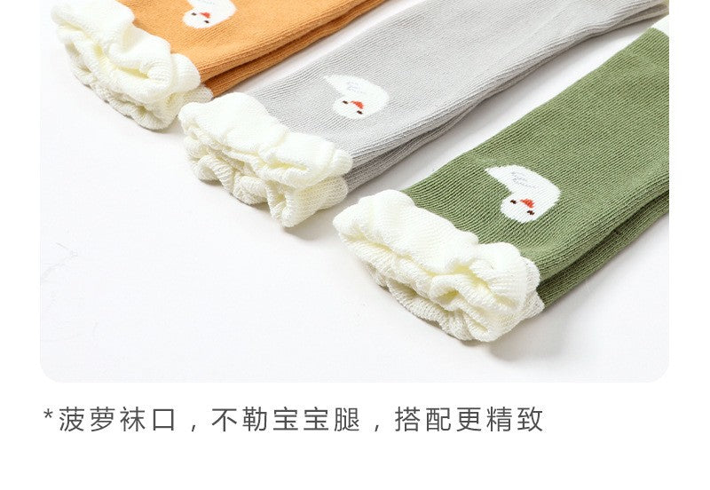 Baby Unisex Ducks Long Socks - 3 Pairs in a Box