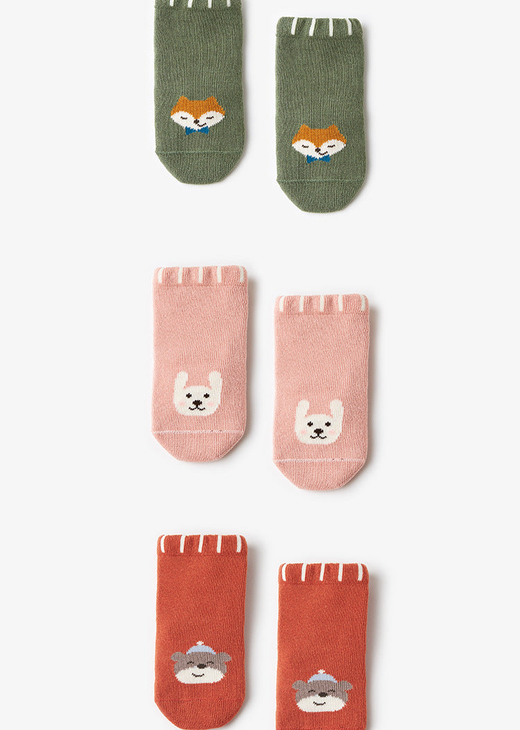 Baby Animal Socks - 4 Pairs in a Box