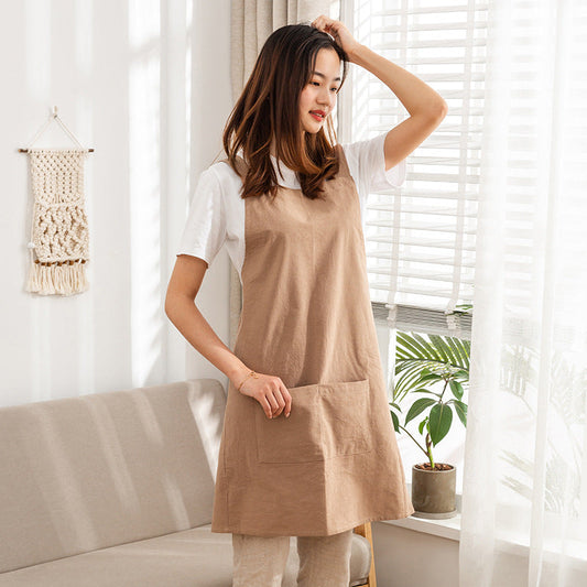 Japanese style Apron- Brown