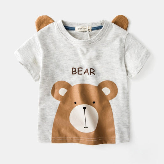 Boy cotton t-shirt- Bear