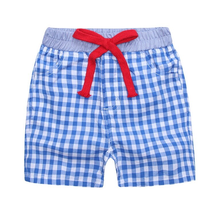 Boy Japanese Style Cotton Two-Tone Short - Blue