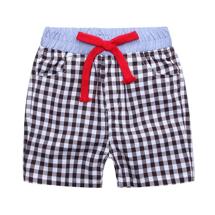 Boy Japanese Style Cotton Two-Tone Short - Black