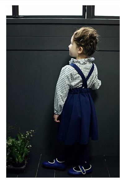 Blue Navy Pinafore Dress