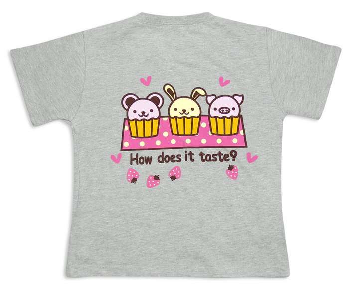 Grey Cupcake Tee Girl T-shirts