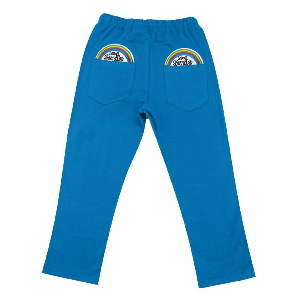 Boys Blue Cotton Joggers (Korean Design)