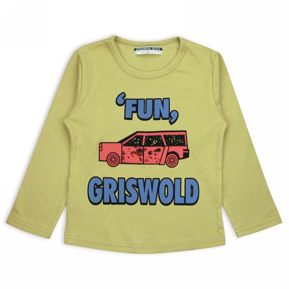 Korean Style Fun Car Slim Fit Cotton Boys T-shirts