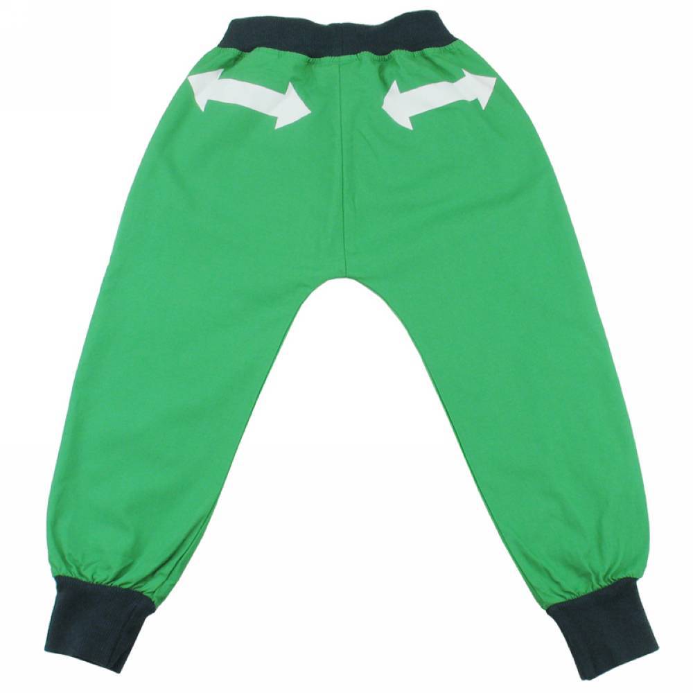 Green Badge Print Boys Trousers