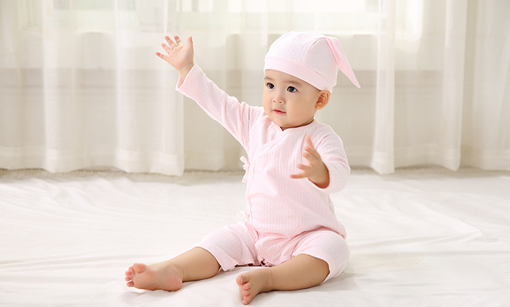 Cotton Baby Sleepsuit - Pink