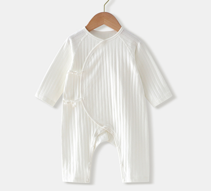 Cotton Baby Sleepsuit - White