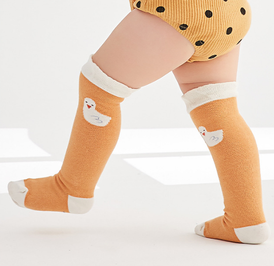 Baby Unisex Ducks Long Socks - 3 Pairs in a Box