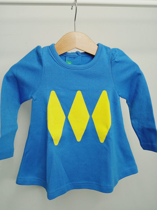 Girl Long Sleeve Blue Top