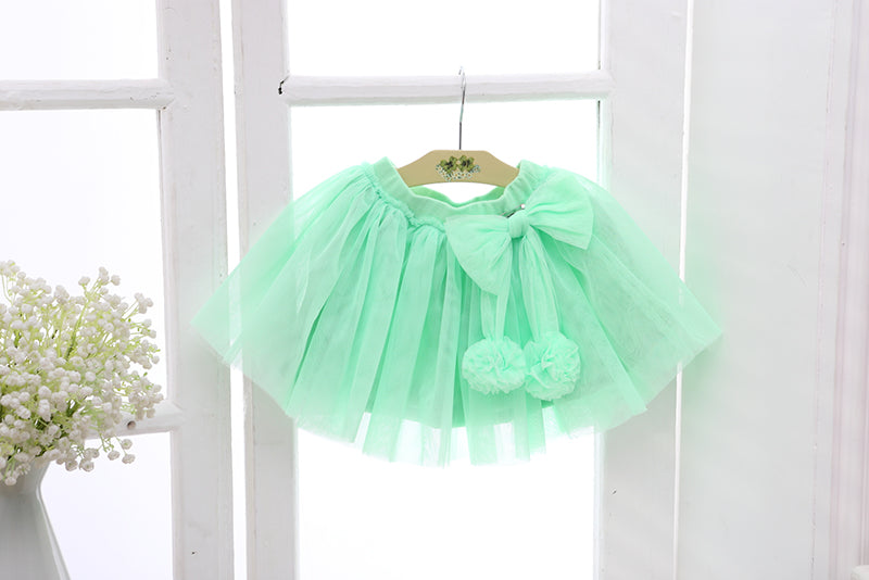 Girls Green TuTu Skirt without bow pin