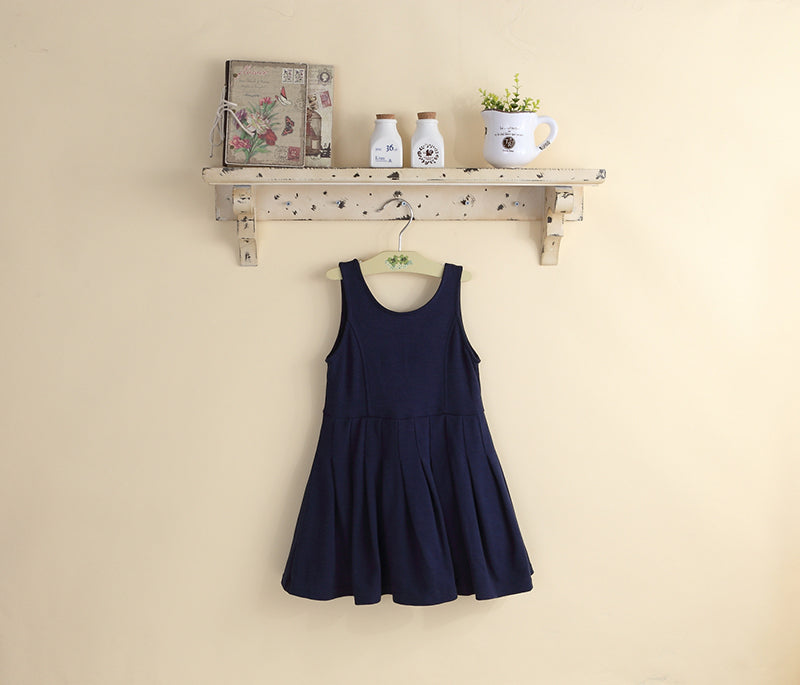 Girls Navy Blue TuTu Dress