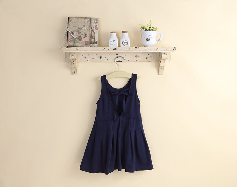 Girls Navy Blue TuTu Dress