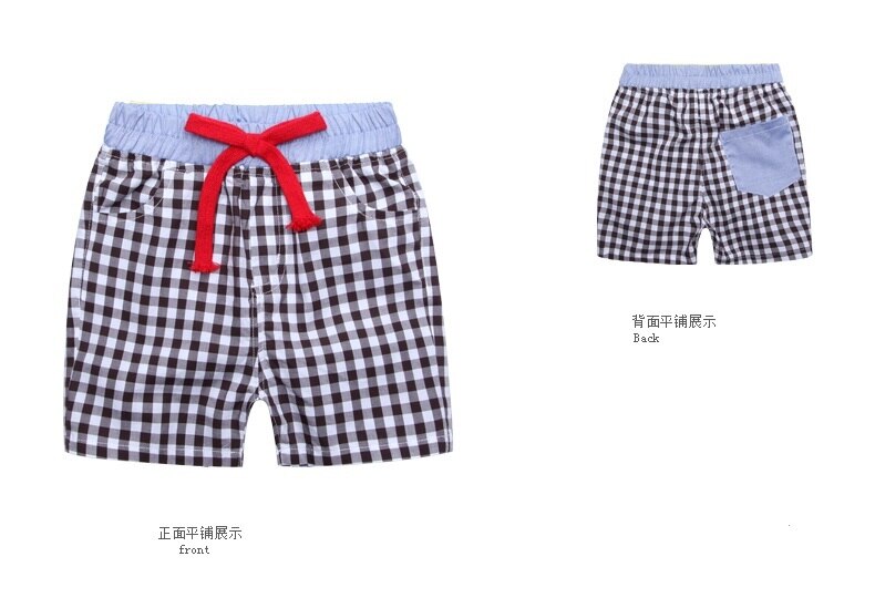 Boy Japanese Style Cotton Two-Tone Short - Black