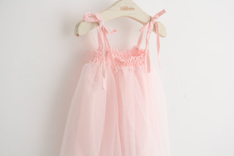 Girls Pink Tulle Dress