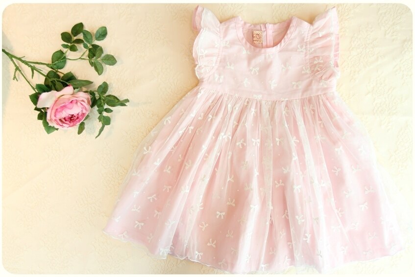 Deluxe  Ellen Shu Pink Dress- 6 Years Only ( Made in Korea)